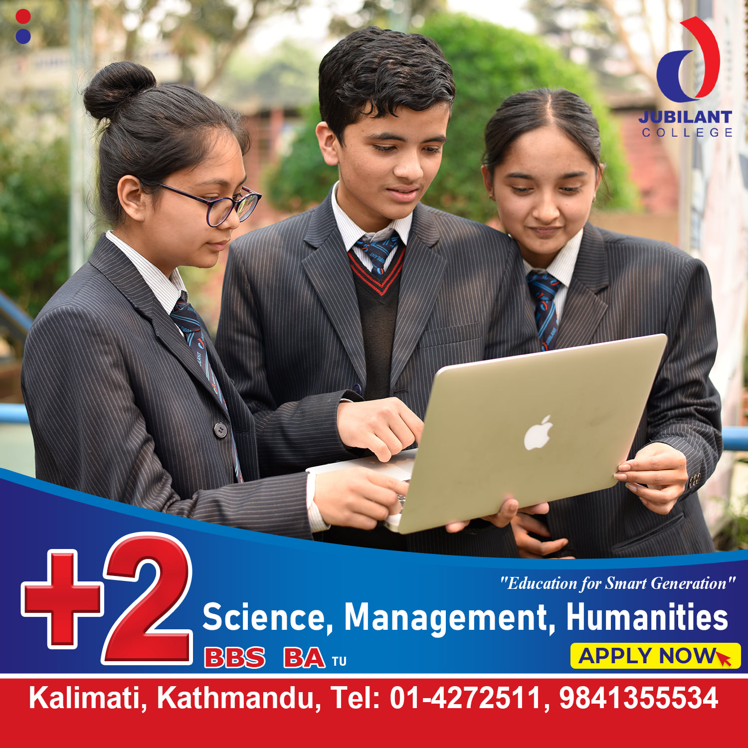 Admission Open for +2 Science/Management/ Humanities/ Law/Education 